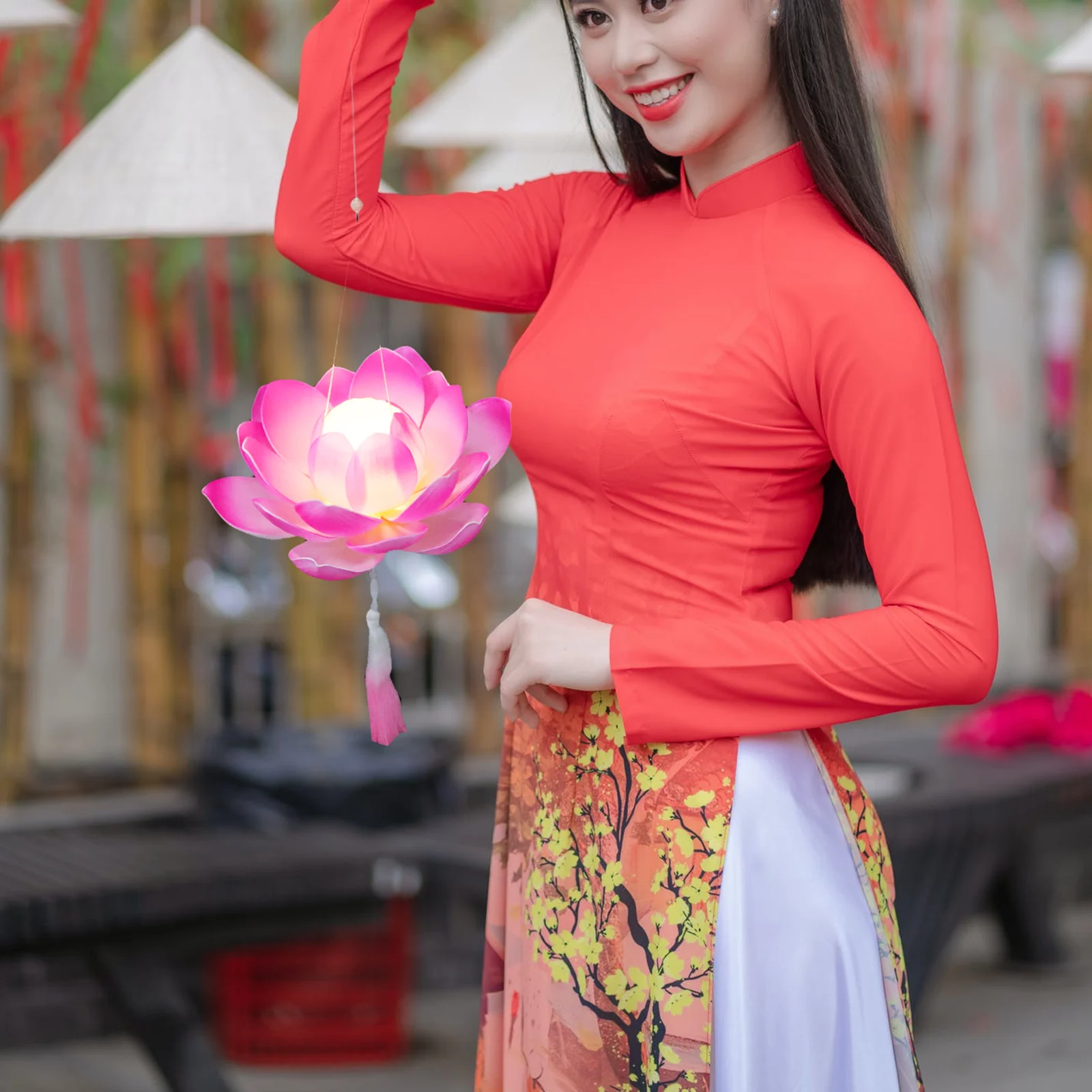 

Premium Reusable Led Handheld Lotus Lamp Durable Decorative Light For Festival Party Photo Props Portable Blessing Lamp