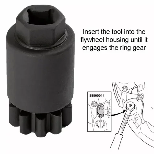 88800014   Herramienta de torneado de volante negro para Volvo D11 D13 D16 para camiones Mack MP7 MP8 MP10 2008-2018 herramientas de bloqueo de motor