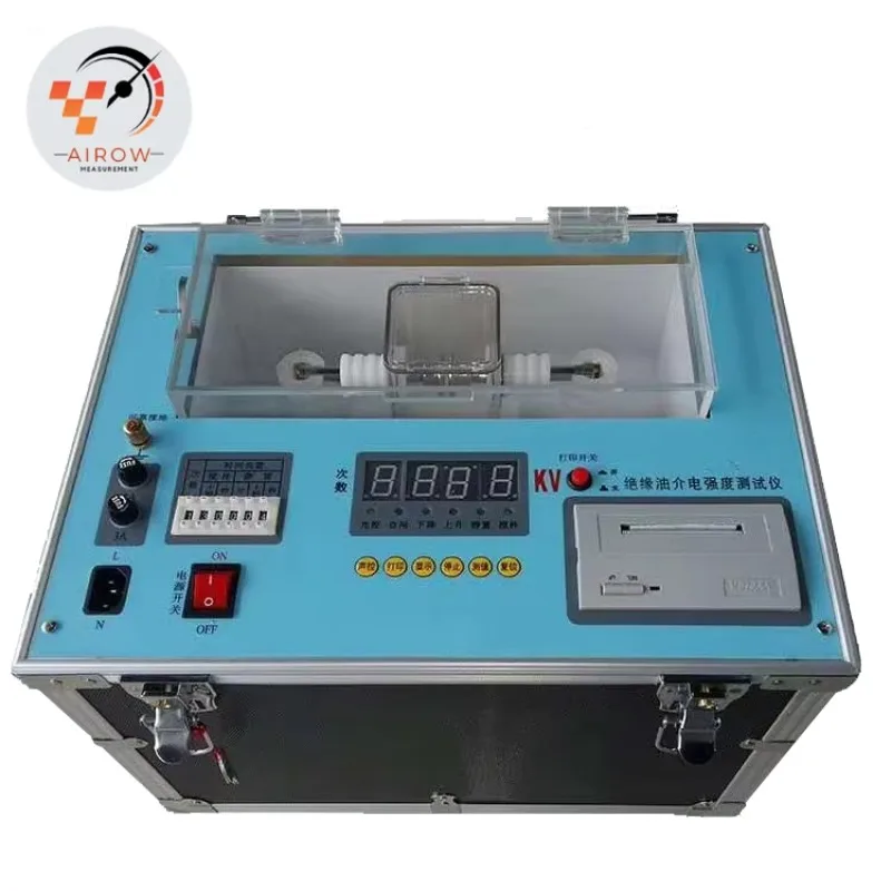 AIROW High Accuracy 80kv Oil Insulating Dielectric Strength Calibration Machine Transformer Oil Breakdown Voltage Tester