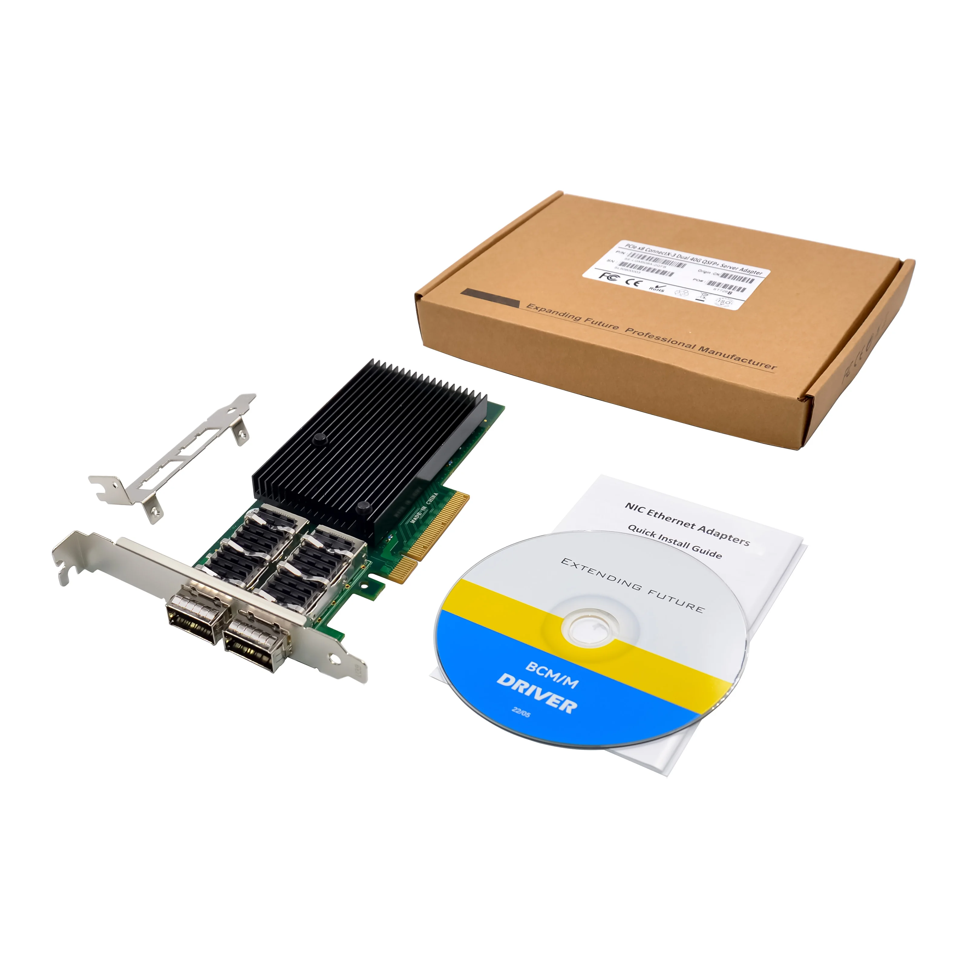 SUNWEIT OEM Server Netwerkinterface Voor Mellanox ST7288 PCIe x8 ConnectX-3 Dual-40GbE QSFP + Smart NIC originele chip