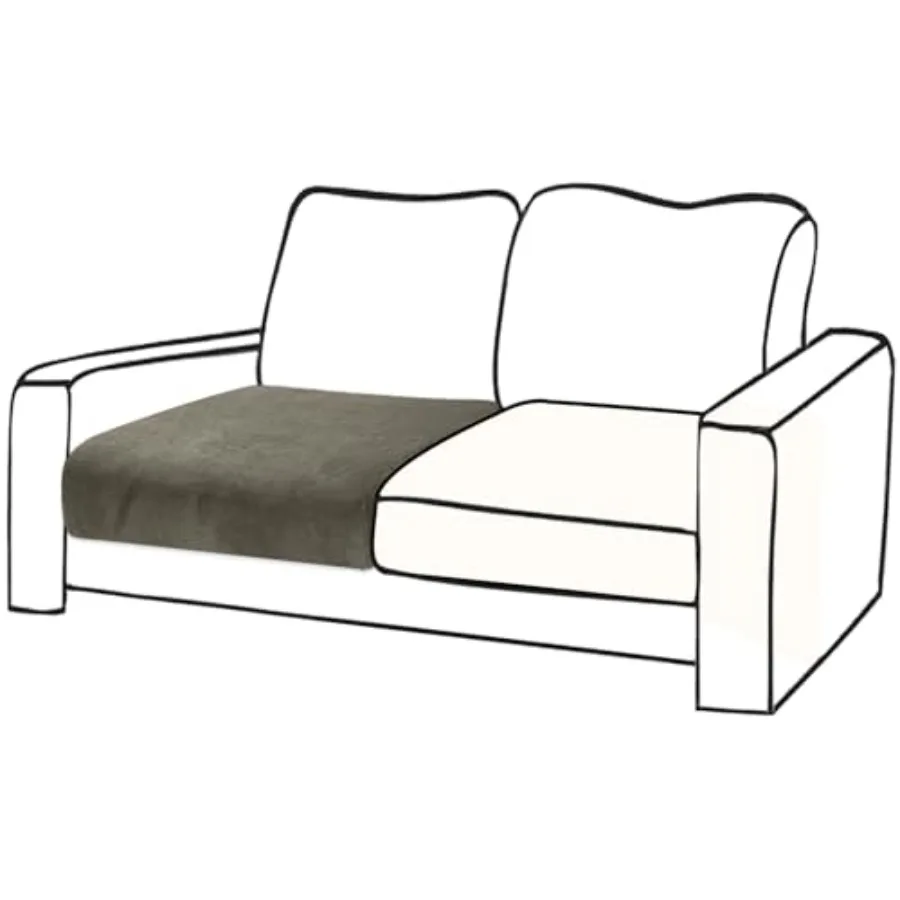 

Couch Cushion Cover Velvet Pcs Seat Cushion Cover Stretch Armchair Cover Separate Sectional Sofa Slipcovers Furniture Protect -