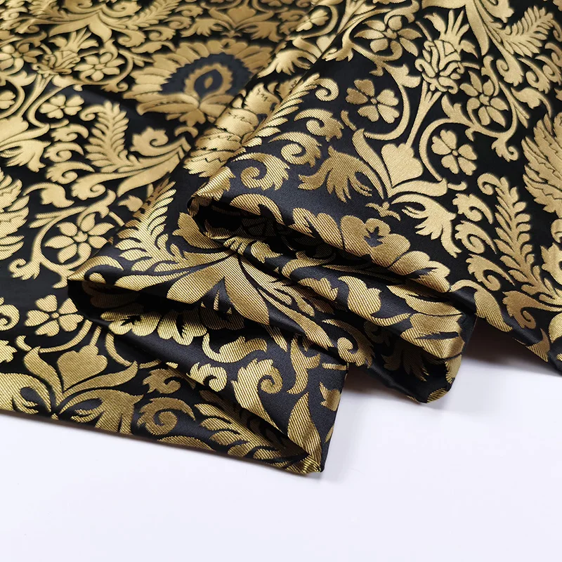 Brocade Jacquard Fabric European Baroque Luxury Bronzing Performance Suit Trench Coat Coat Cushion Sewing Material by the Yard