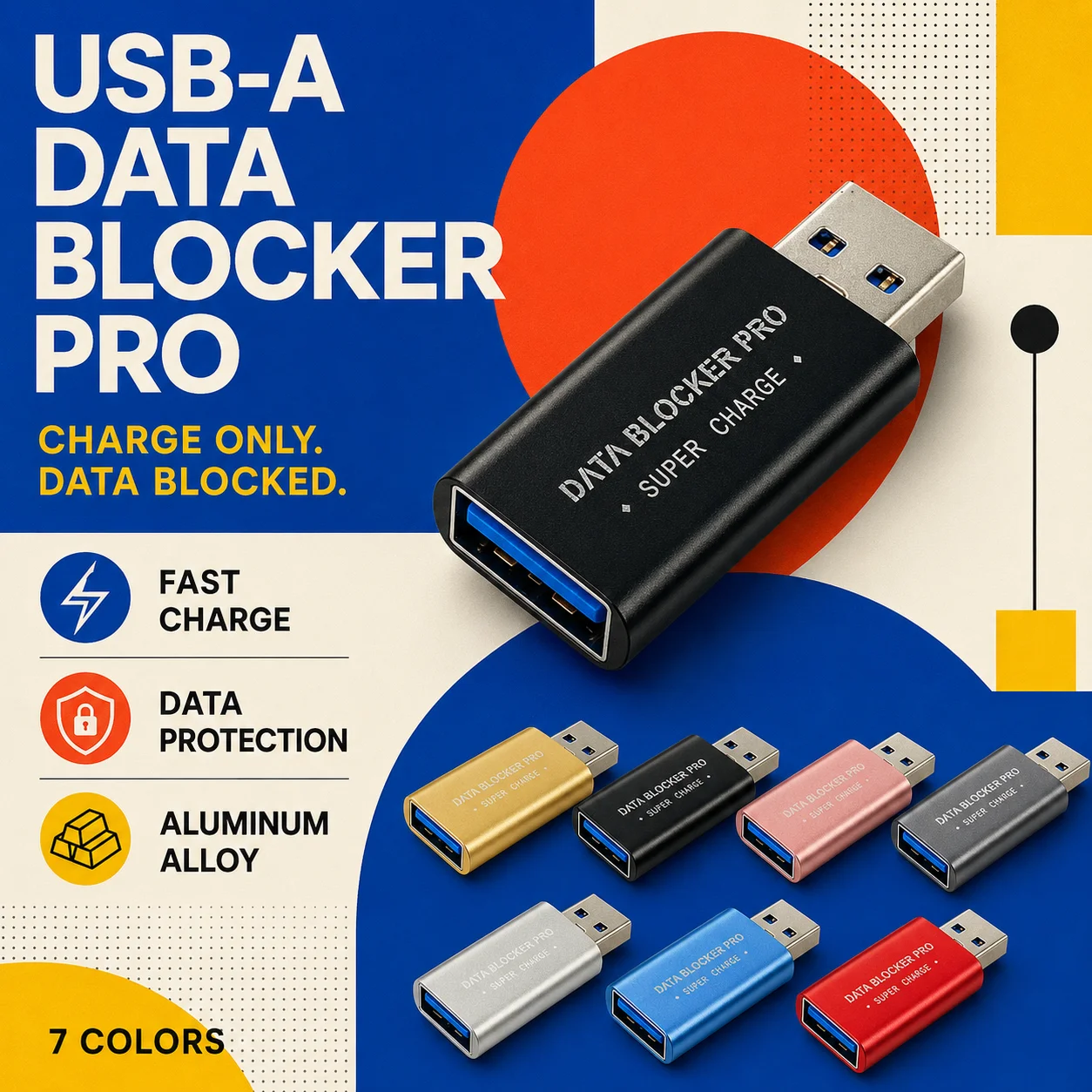 USB Shield Charge Only No Data Female Extension USB Charger Adapter USB Data Blocker for Mobile Phone Laptop Notebook