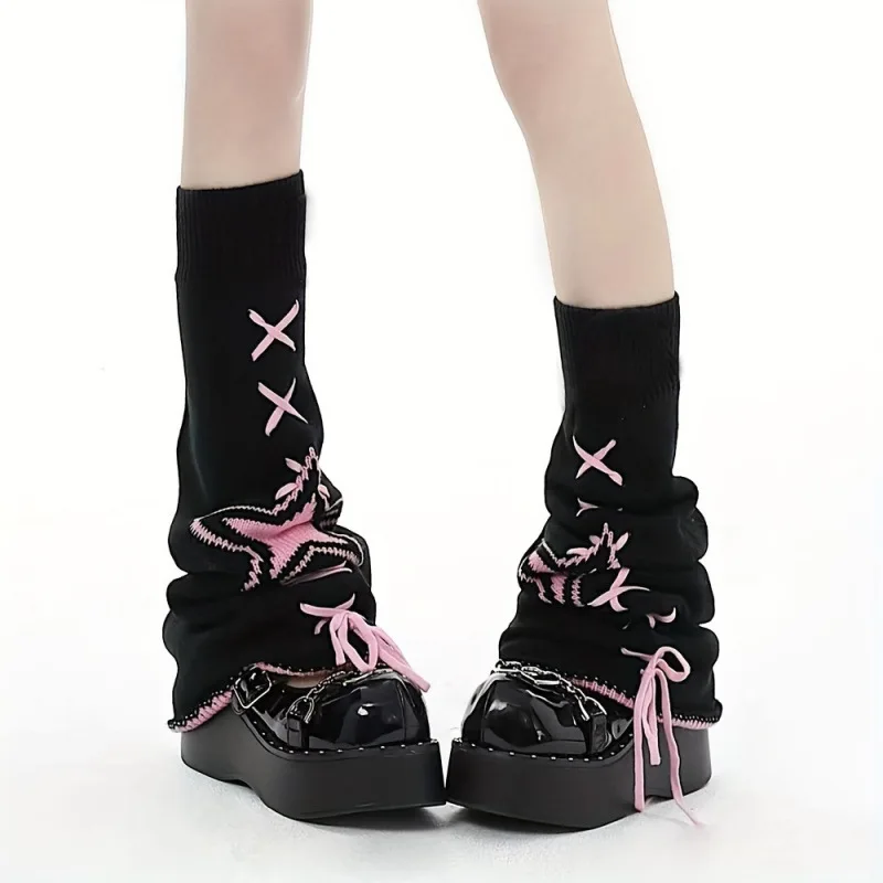 

Neutral Knitted Wide Leg Socks J 49201 Women's plus Size Pants Cross-Border Fashion Comfortable Breathable Winter Collection