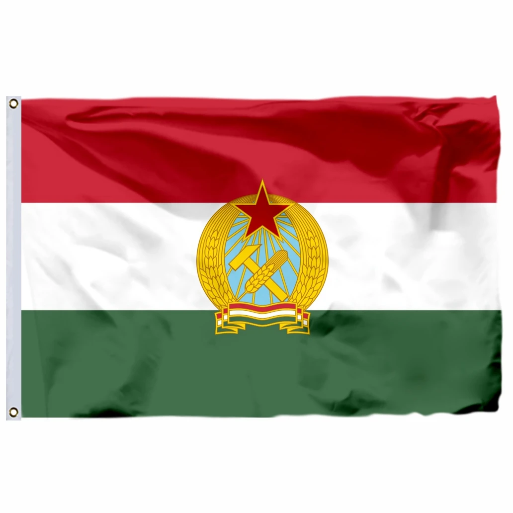 Hungary History 1848-1921 Flag Hungarian Magyarország Crest Coat of Arms Flag Brass Buttonhole for Indoor and Outdoor Decoration