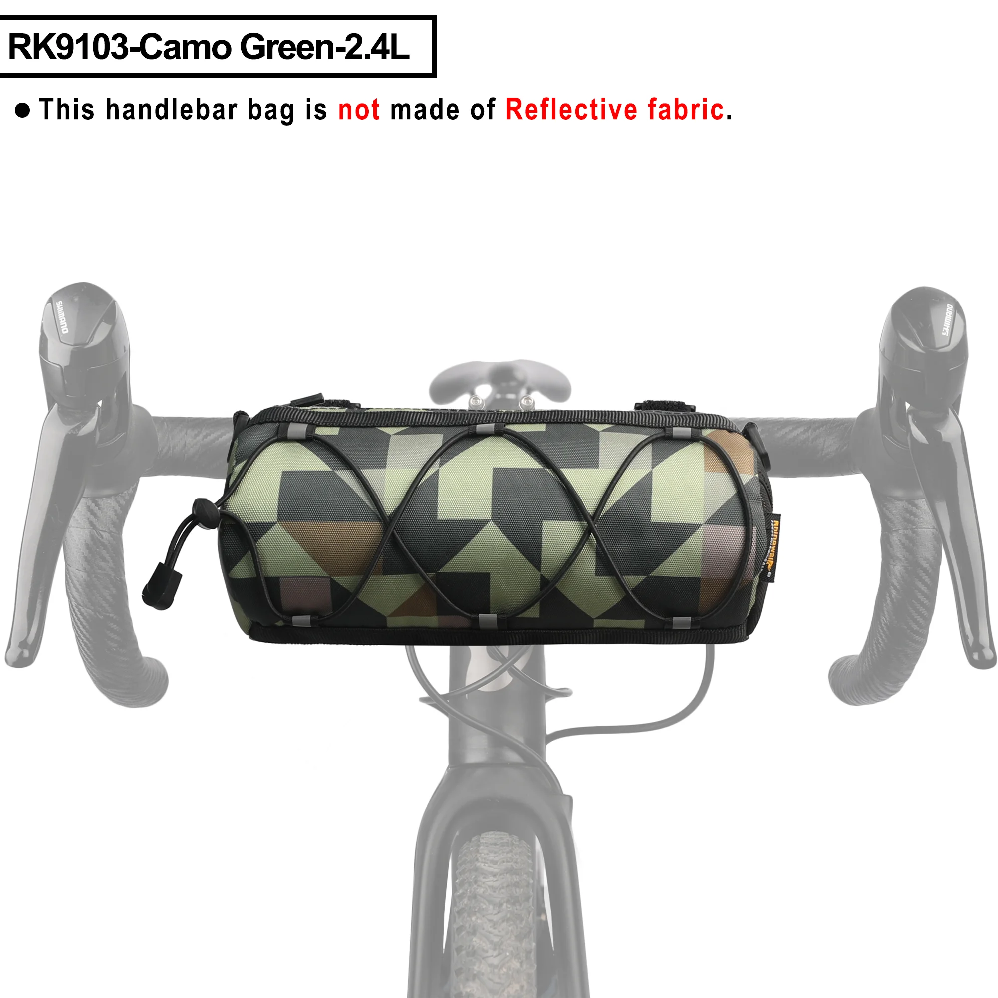 Rhinowalk 2,4 LBike Tasche Hohe Sichtbarkeit Reflektierende Fahrrad Lenker Tasche oder Andere Farben MTB Straße CyclingBike Rahmen Rohr Tasche