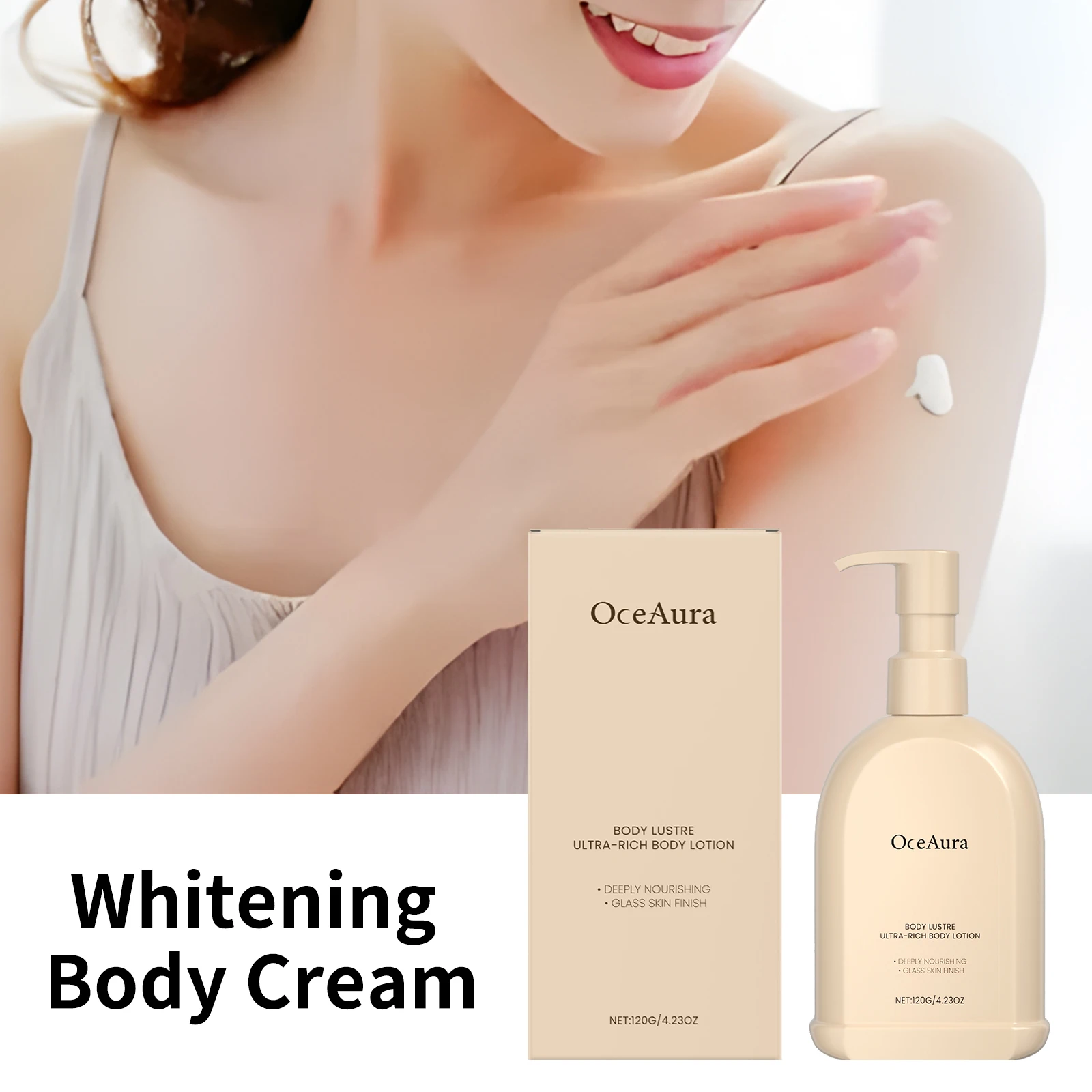 

Whitening Body Cream Reduce Dryness Moisturizing Nourishing Brightening Skin Keep Fresh Soothing Improve Roughness Skincare 120g