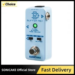 SONICAKE Buffer ABY  Line Selector AB Switch Mini Guitar Effects Pedal True Bypass With Buffer Switch QSS-23