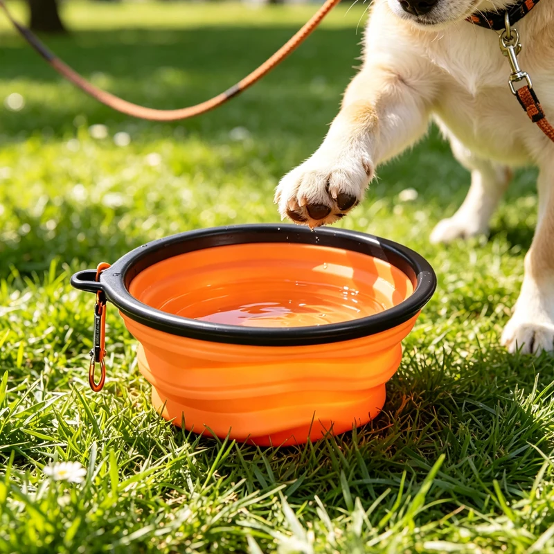 Pet Feeders - Tigela de Silicone Dobrável Personalizada para