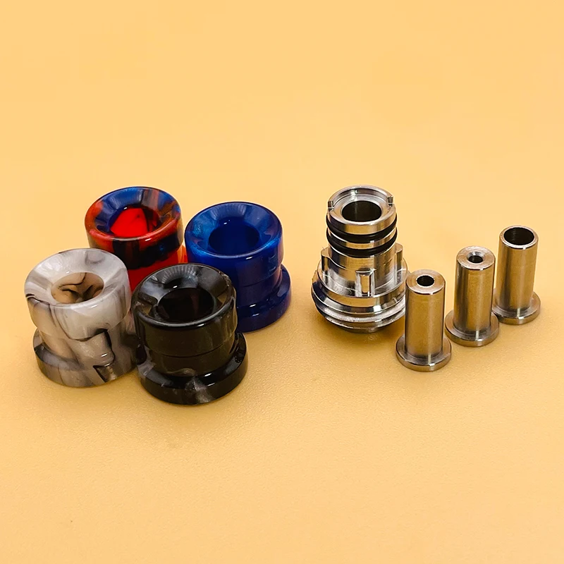 Dsx mission nunca estilo normal ponta de gotejamento 316ss bocal de resina para sxk bb/boleto caixa mod kit vape acessório vs missão comsos