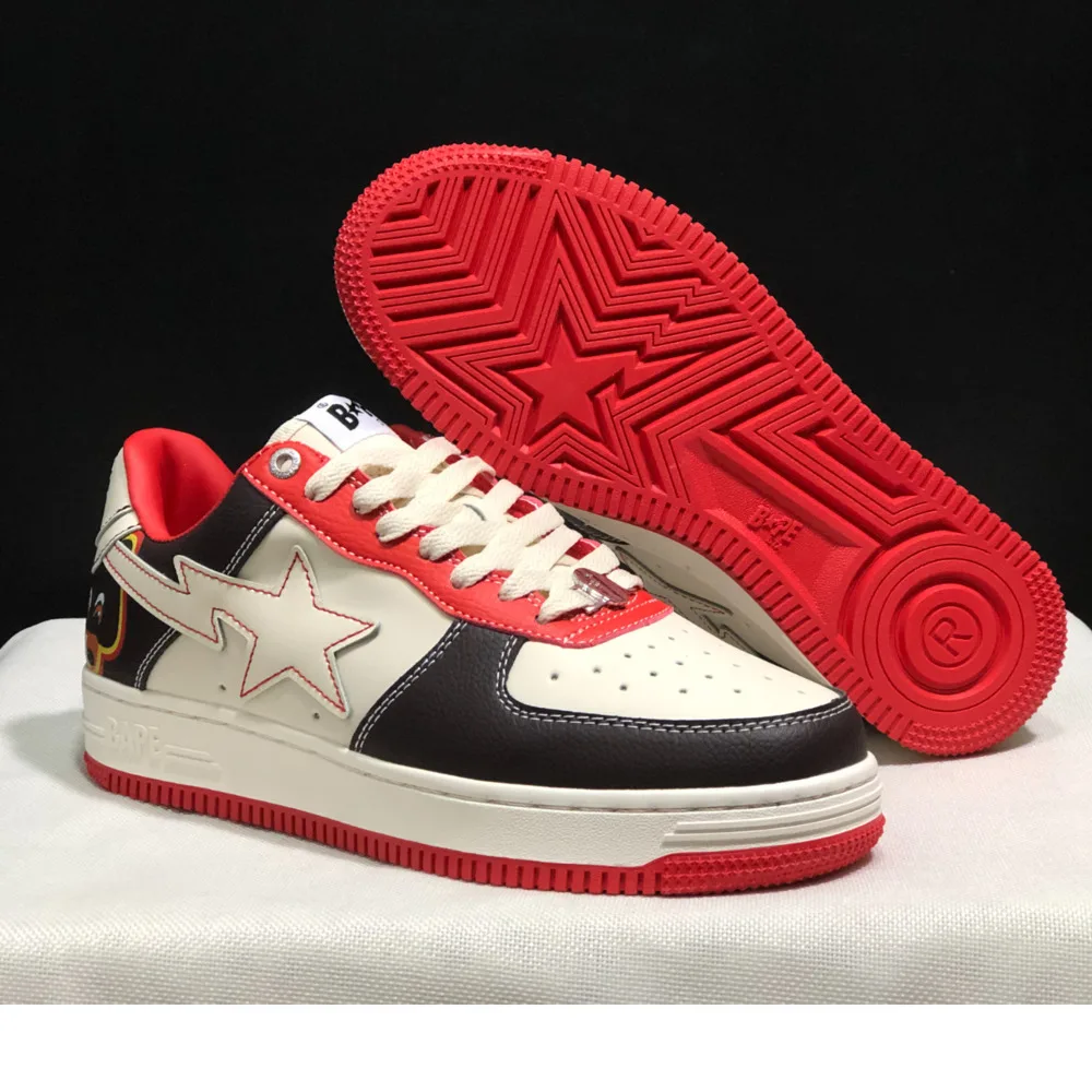 BAPESTA-Bape Sta SkateShoes للرجال والنساء ، أحذية رياضية منصة الدب ، في الهواء الطلق ، الأصلي ، التسرب ، عارضة ، الموضة