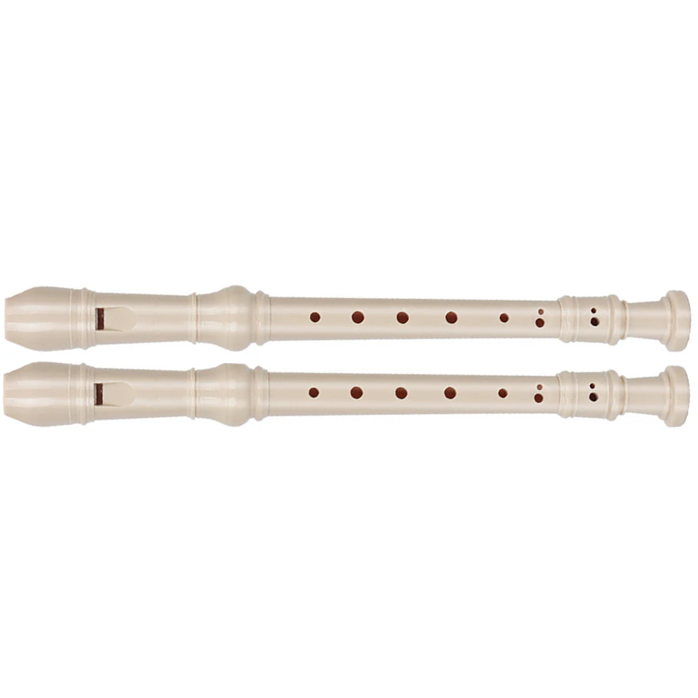 

2pcs Soprano Recorder Kids Adults Beginner Instrument Fine Resin Material Safe Musical Gifts Toy Instruments