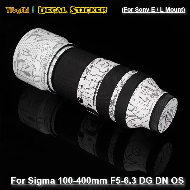 For Sigma 100-400mm F5-6.3 DG DN OS For Sony E / L Mount Lens Sticker Protective Skin Decal Film Anti-Scratch Protector Coat
