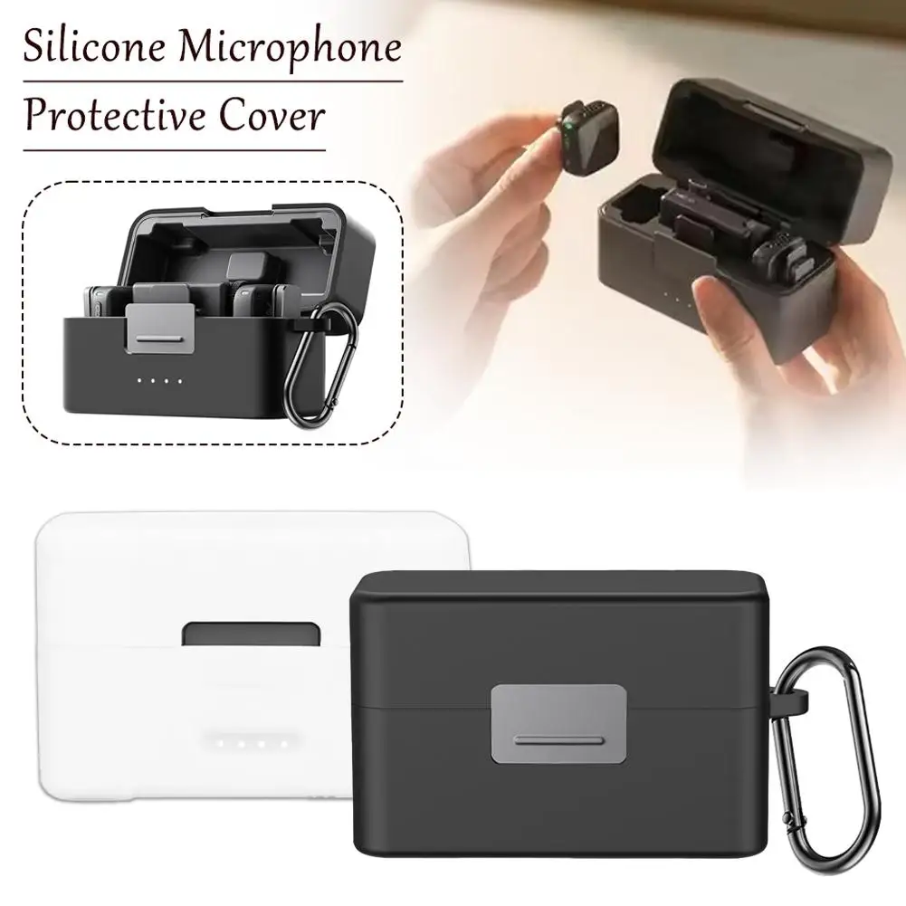 For Mic Mini Microphone Silicone Protector Anti-drop Dustproof Charging Box Protective Cover For Mic Mini Accessories T9X7