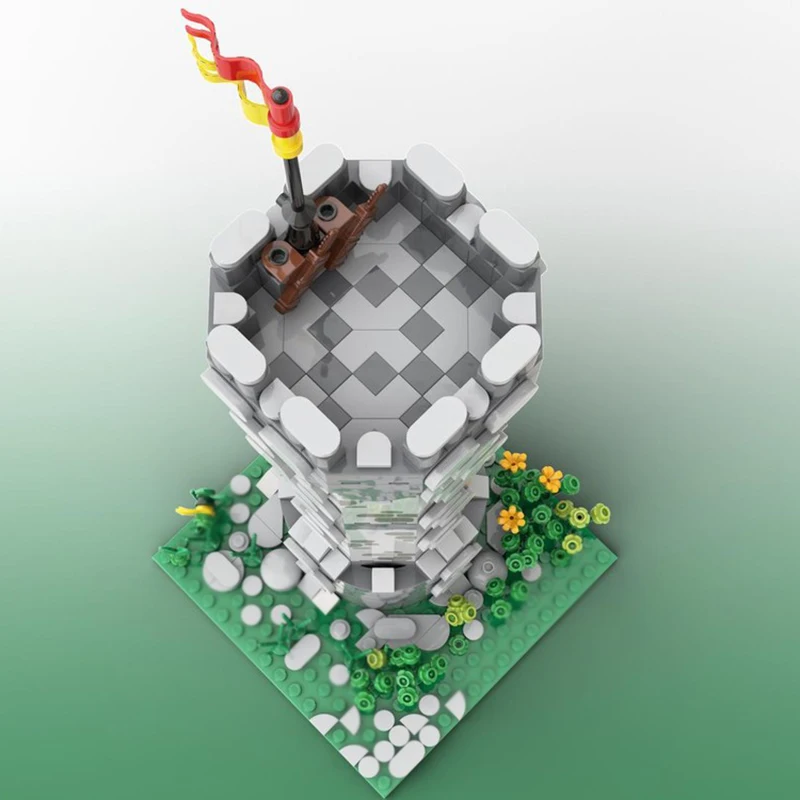 نموذج قلعة القرون الوسطى Moc قوالب بناء برج الحجر نموذج التكنولوجيا وحدات كتل هدايا عيد الميلاد اللعب لتقوم بها بنفسك مجموعات الجمعية #3