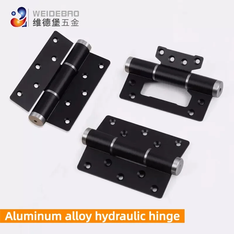 Invisible Hydraulic Buffer Hinge Self‑Closing Rebound Door Stopper Hinge Hardware Accessories for Wooden Door