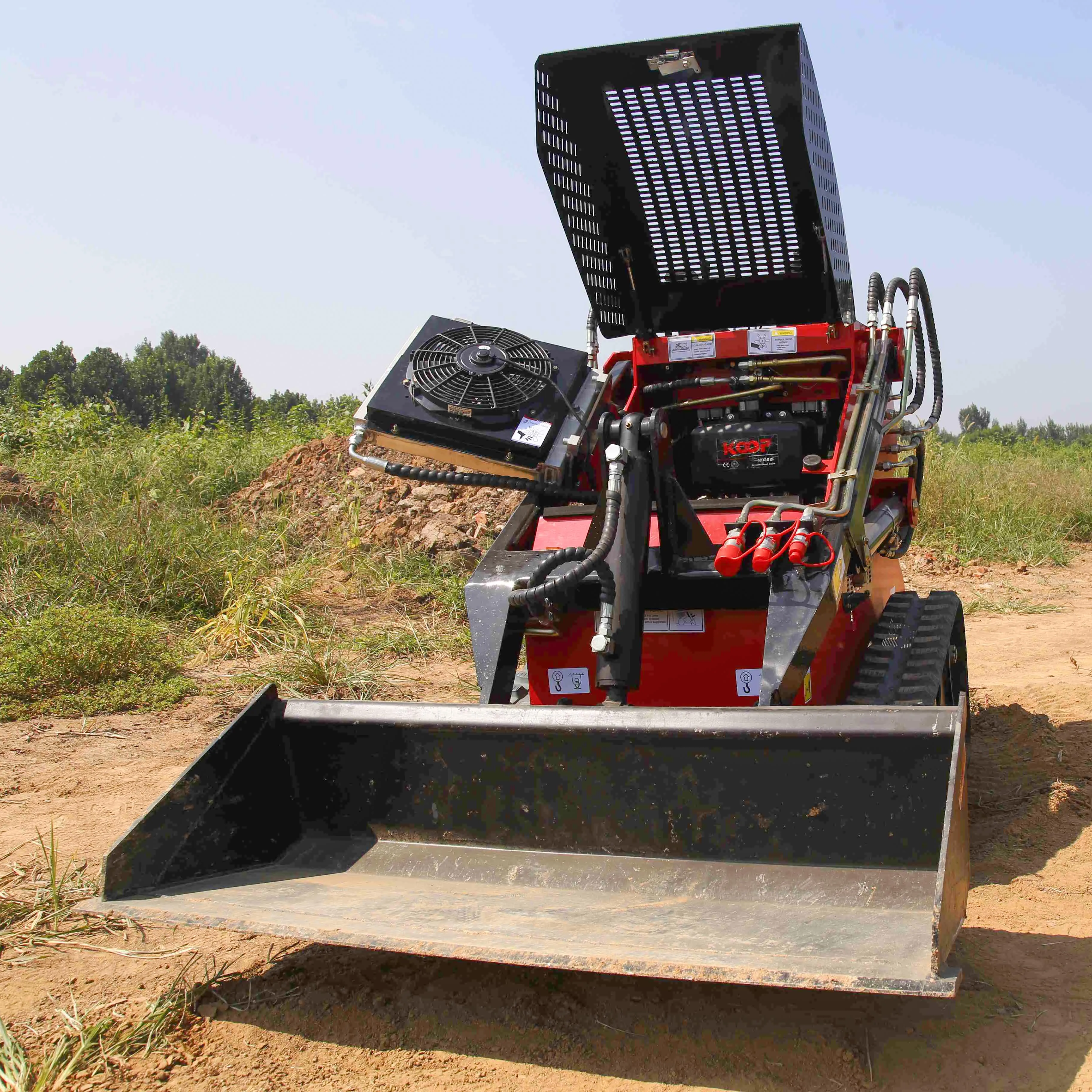 for Cheapest EPA EURO5 skid steer bucket 72 Mini Loader stand on skid steer with bucket