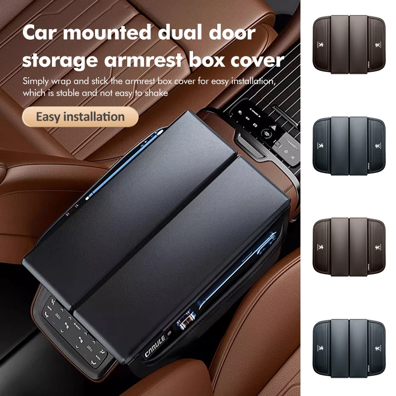 Car Armrest Box Pad Center Console Protector Cushion Accessories For Peugeot 2008 3008 307 308 206 207 208 407 508 5008 106 107