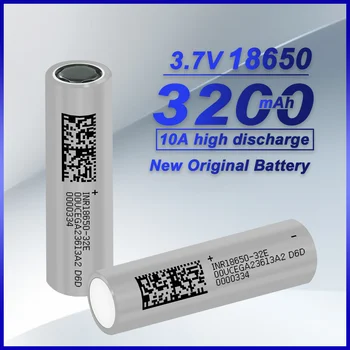 Bateria de Alta Descarga para Ferramentas Elétricas, Baterias de Células Recarregáveis, 3200mAh, 3.7V, 3C, 10A, 18650, 1-10Pcs