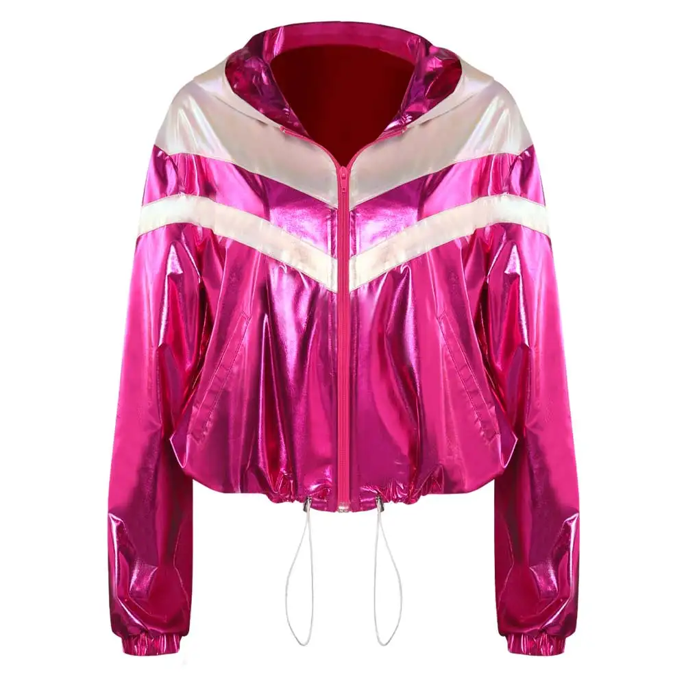 Costume de Cosplay Rétro des Années 80 et 90 pour Adulte, Veste Hip Hop Chang Rose, Manteau Déguisement, Tenues d'Halloween, ixde Carnaval