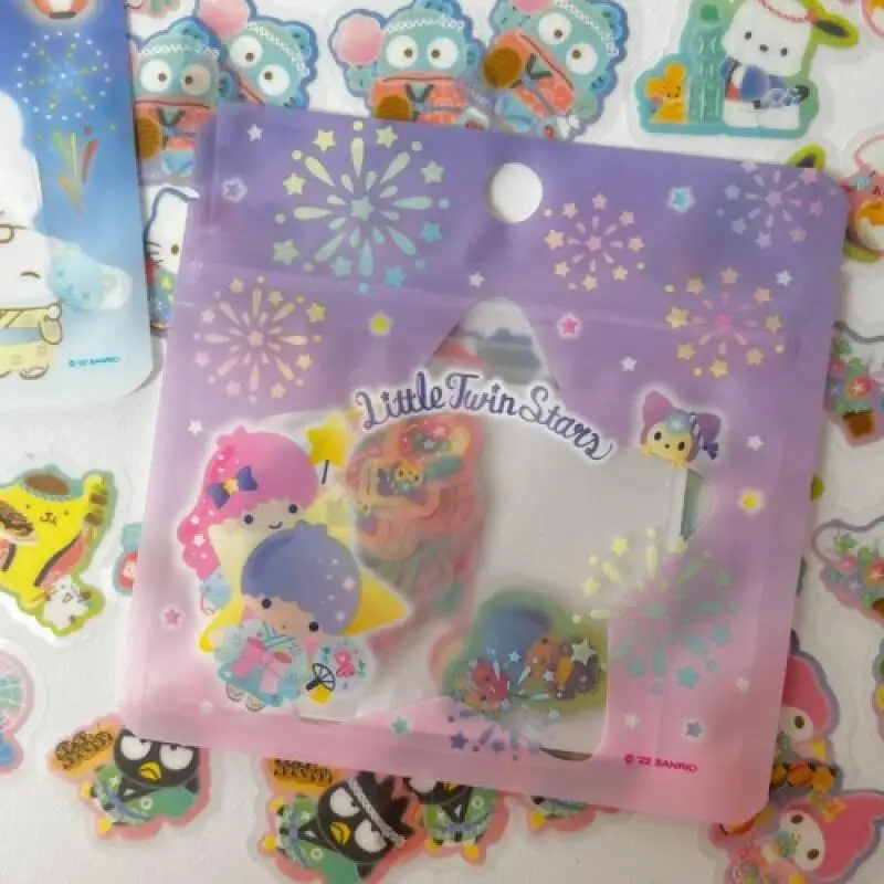 Hello Kitty Cinamoroll-pegatinas de Material para manual, bolsa bonita, funda impermeable para teléfono, manual de taza de agua, pegatinas decorativas Ccd