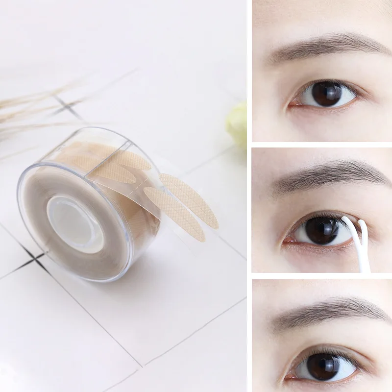 600 pcs Eyelid Tape Sticker Invisible Double Fold Eyelid Lace Eyelash Tape Self-adhesive Eyelashes Tools Lashes Patch