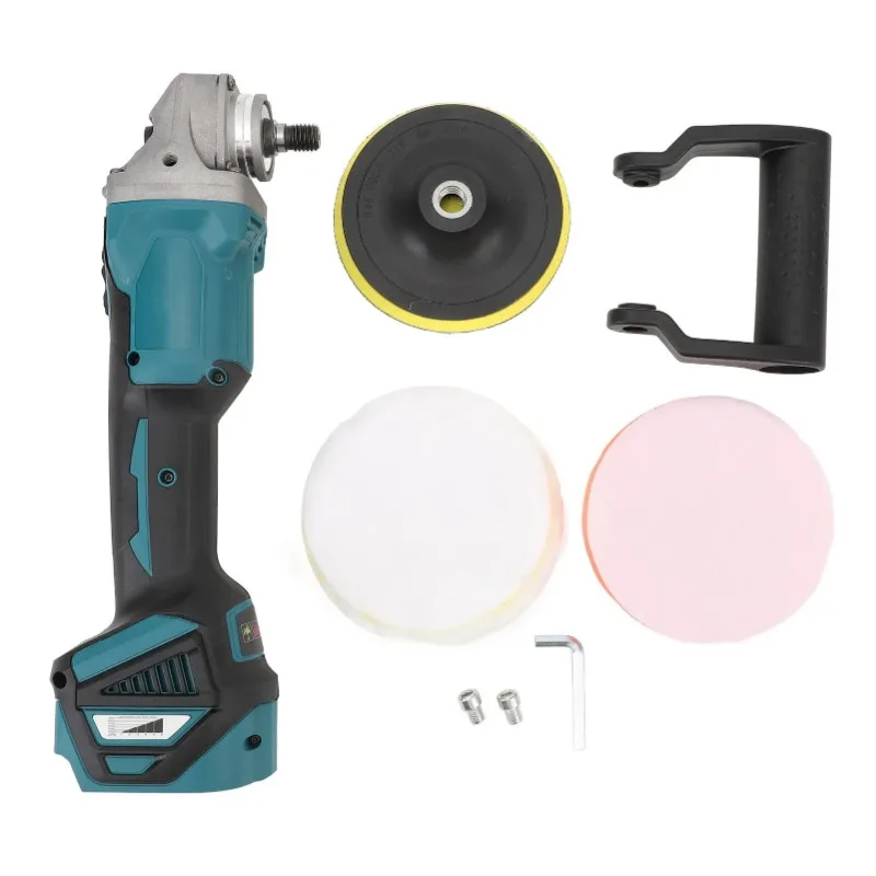 Cordless Buffer Polisher 6 Gear Speed 18V Battery Powered Brushless Cordless Grinding Polishing Machine for BL1820