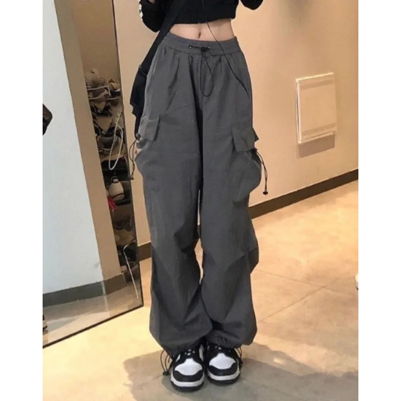

Retro Cargo Pants Women Classic Straight Leg Casual Joggers