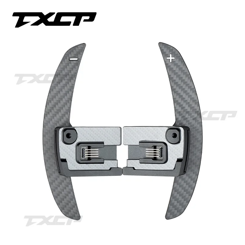 

Carbon Fiber Paddle Shifters for Ford 2022-2024 Horse Raptor Wildtrak Car Steering Wheel