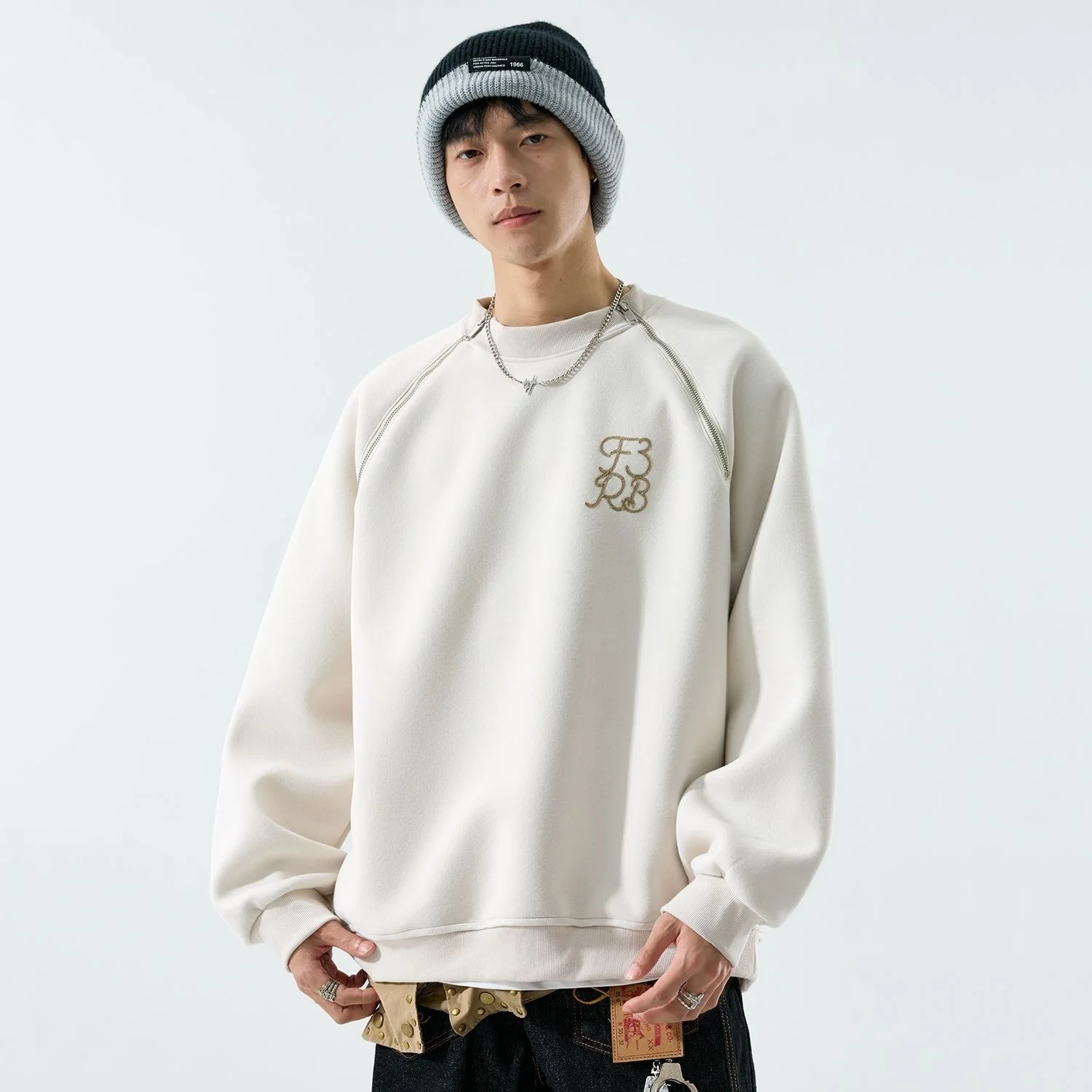 

Мужские худи без капюшона для подростков: Зимний тренд Y2K, ностальгическая эстетика, хип-хоп культура, повседневный свободный крой, универсальный, объемный фасон