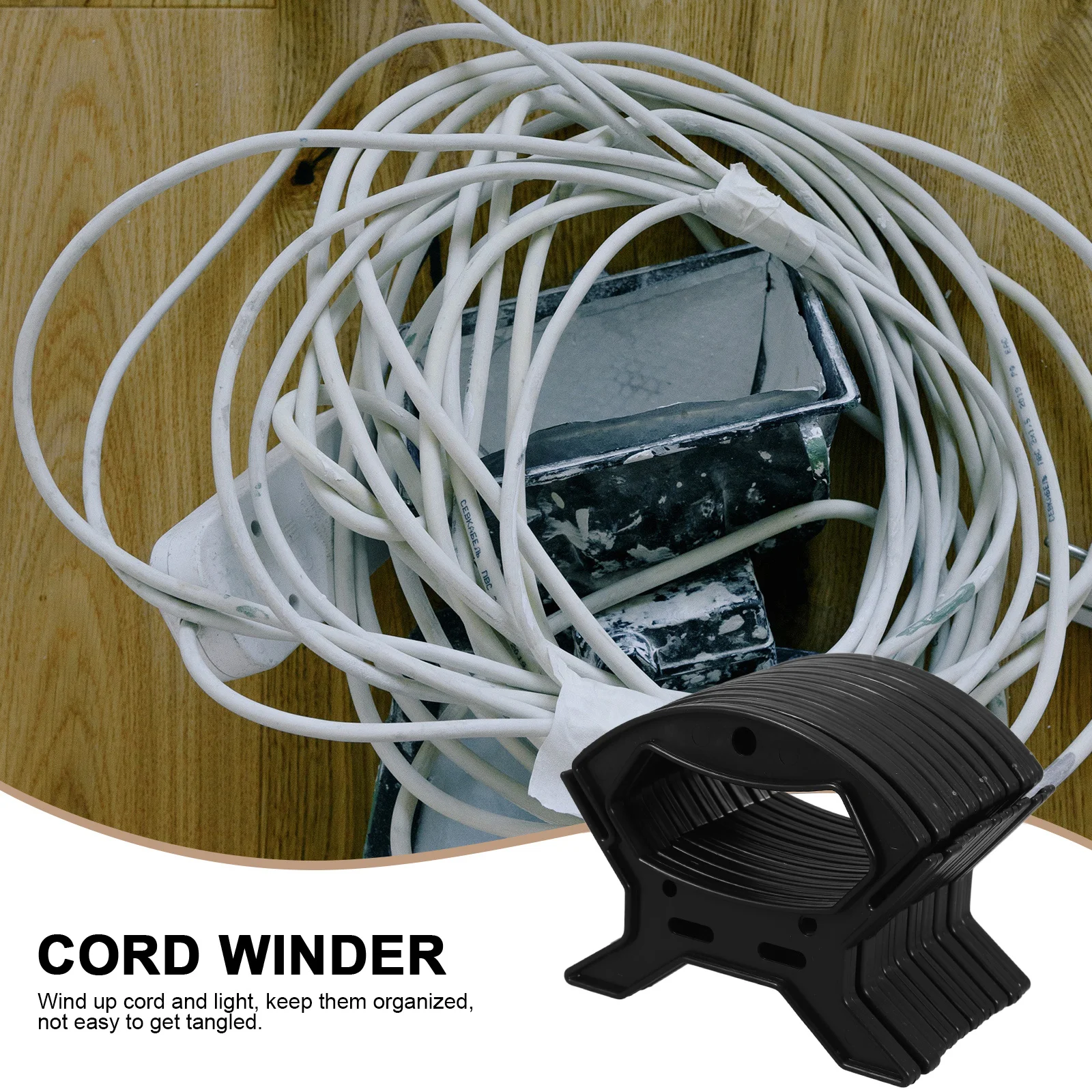 10 Pcs Outdoor Winder Travel Phone Holders for Your Car Cables Organizer Extension Cord Wrap