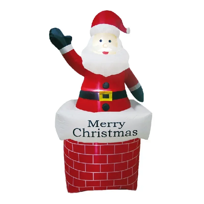 Christmas holiday gift package luminous Santa Claus inflatable air mold decoration ornament climbing wall Christmas supplies