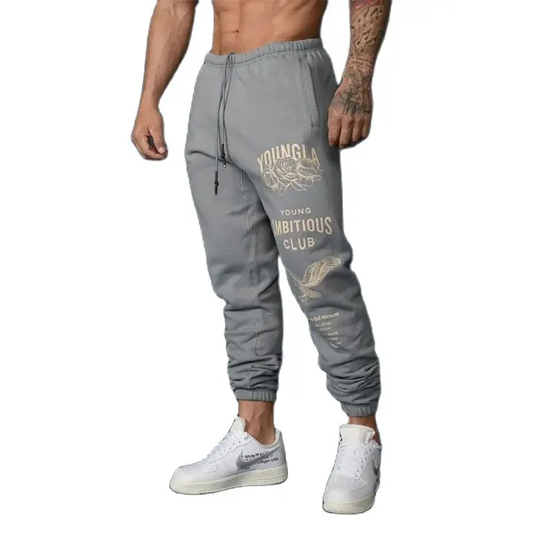 Hot selling New Autumn Men\'s Sweatpants Europe and The United States Long Sports Leisure Fitness Training Pants