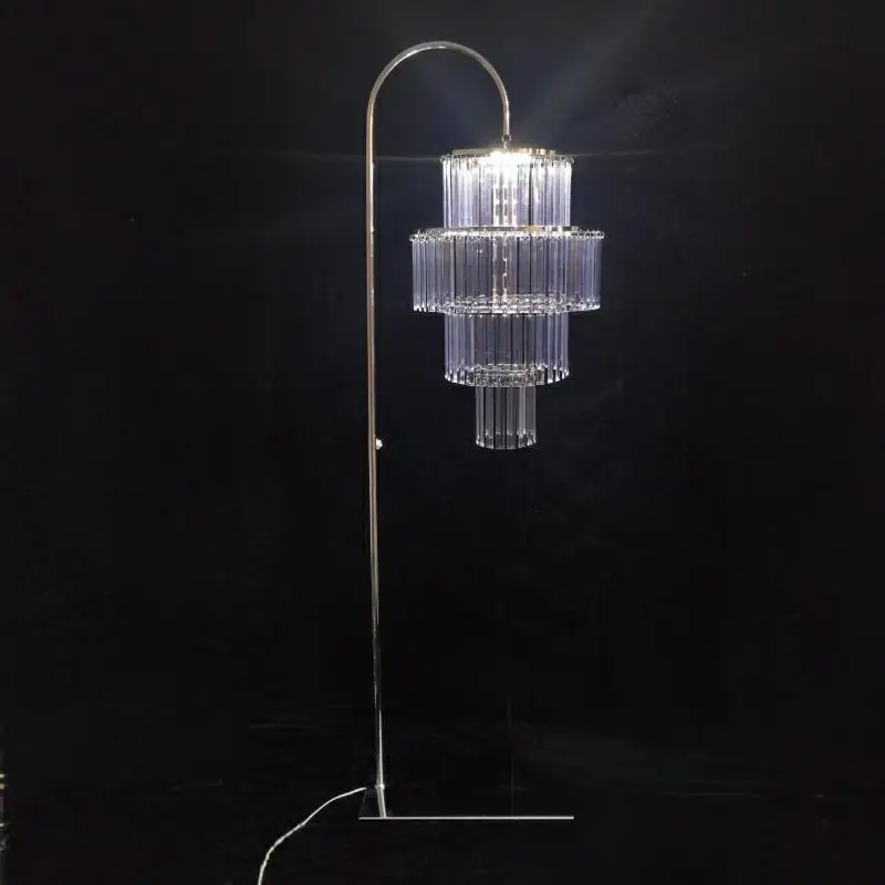 4 قطعة قلادة كريستال وقوس الحديد زهرة قوس الممشى الخلفيات للولائم دليل الطريق الحدث محور الديكور الدعائم