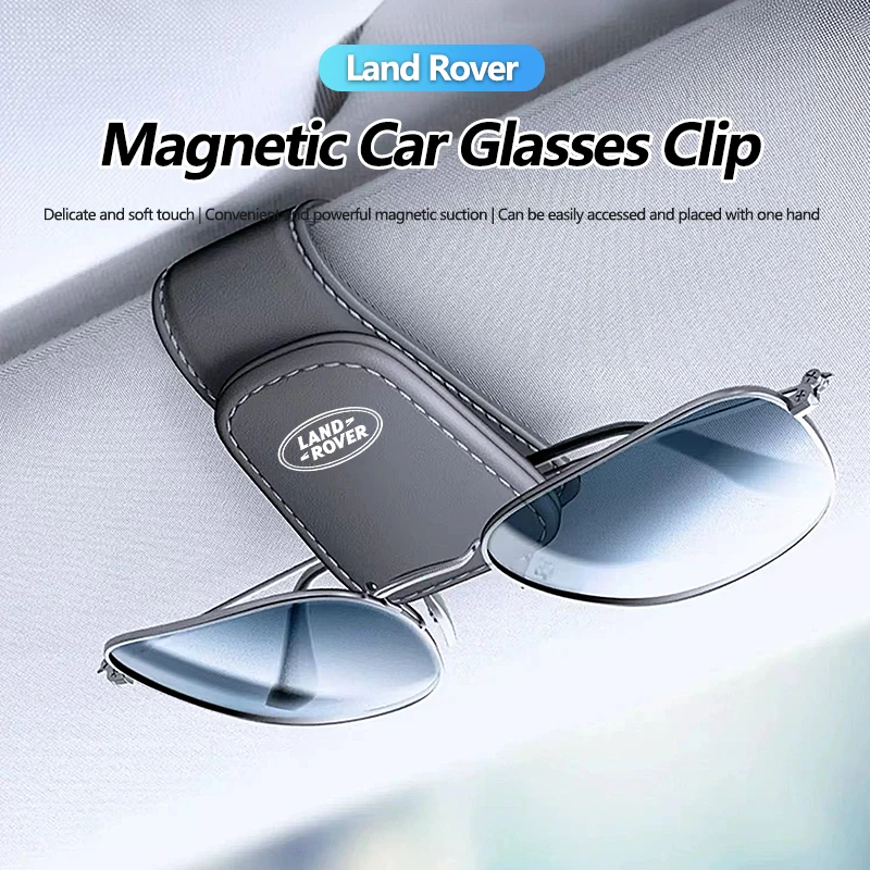 Car Sun Visor Glasses Clip Sunglasses Ticket Card Box For Land Rover Defender Freelander 1 2 Discovery Evoque Range SV SVR Velar