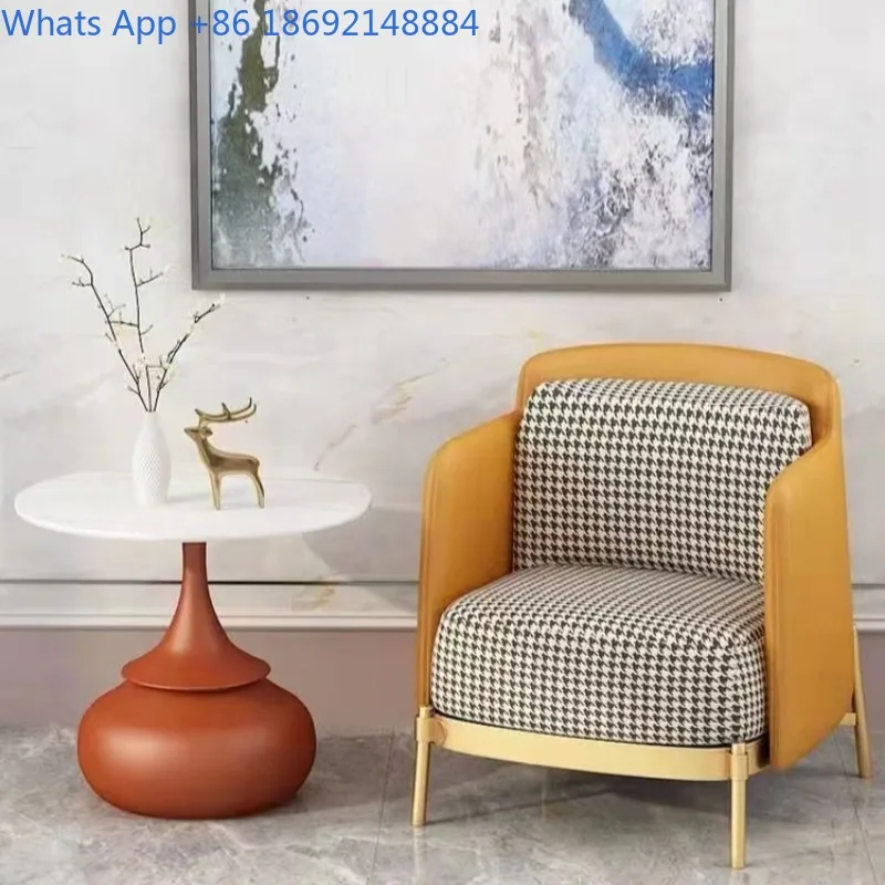 

Small Coffee Table Light Luxury Iron Art Corner Table Nordic Sofa Side Table Simple Modern Living Room Round Creative Rock Board