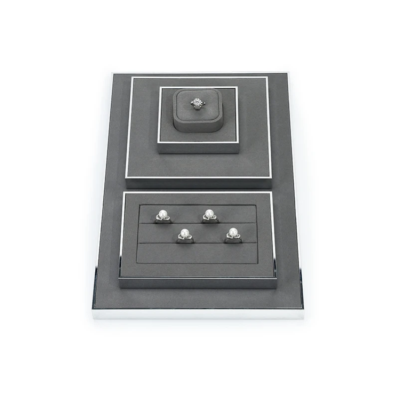 

High end luxury metal jewelry display props, ring earring jewelry necklace display rack