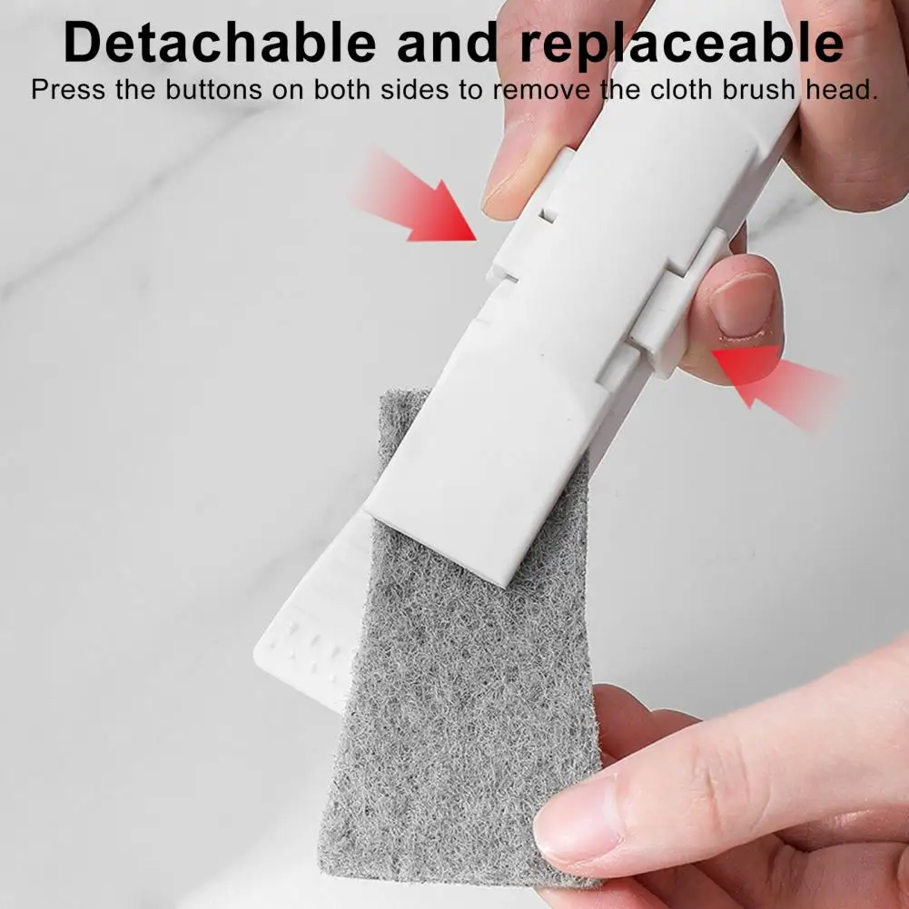

Efficient Corner Cleaner Brush for Corners Multifunctional Brush Shovel with 10 Replacement Cloth for Easy Dirt for Effortless