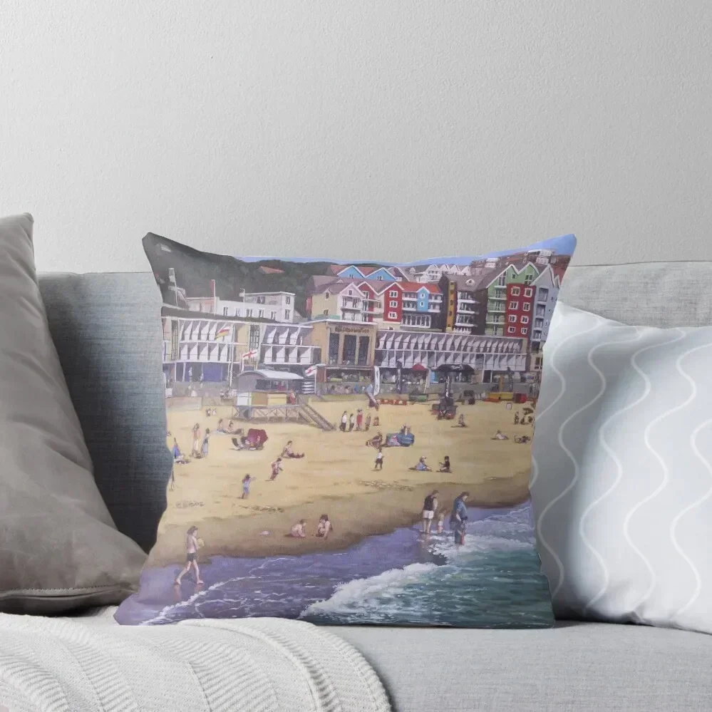 

Bournemouth boscombe beach sea front Throw Pillow Room decorating items Sofas Covers Cusions Cover Cushion Cover Set pillow