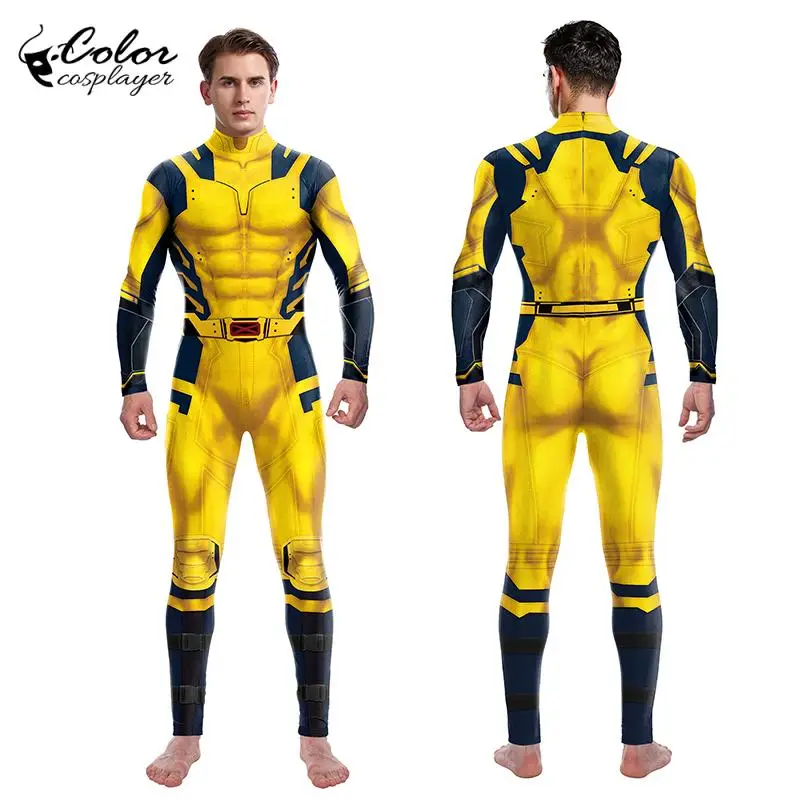 

Color Cosplayer Anime Cosplay Jumpsuit Fancy Yellow Catsuit Adult Halloween Cosplay Costume Movie Role Disguise Clothing