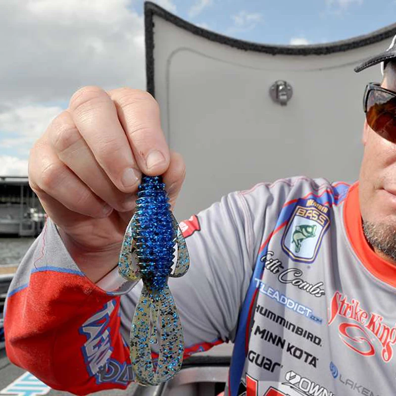 

Мягкая приманка Strike King Luya, дизайн KVD, RGBUG, 3 дюйма, 4 дюйма, Барьерная креветка, импортированная из США