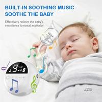 Electric Nose Cleaner With Music And Soft Glow Powerful Electric Nasal Aspirator Rechargeable Vacuum For Infants