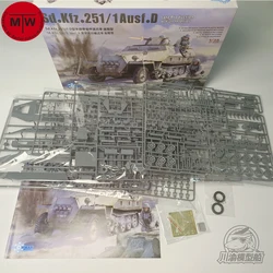 Snowman SP-8001 1/35 Scale Sd.Kfz.251/1 Ausf.D Late Production w/Full Interior Military Plastic Assembly Model Kit