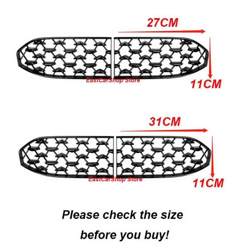 For Mazda CX30 CX-30 CX30 2022 2020 2021 Front Lower Bumper Grill Grille Moulding Cover Car Front Bottom Middle Net Decoration