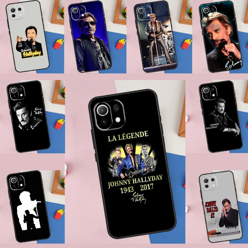 Johnny Hallyday Case For Xiaomi 11T 12T Pro 12 X 13 Lite POCO F5 Pro F3 X4 F4 GT C40 M5s M4 X3 X5 Pro Coque