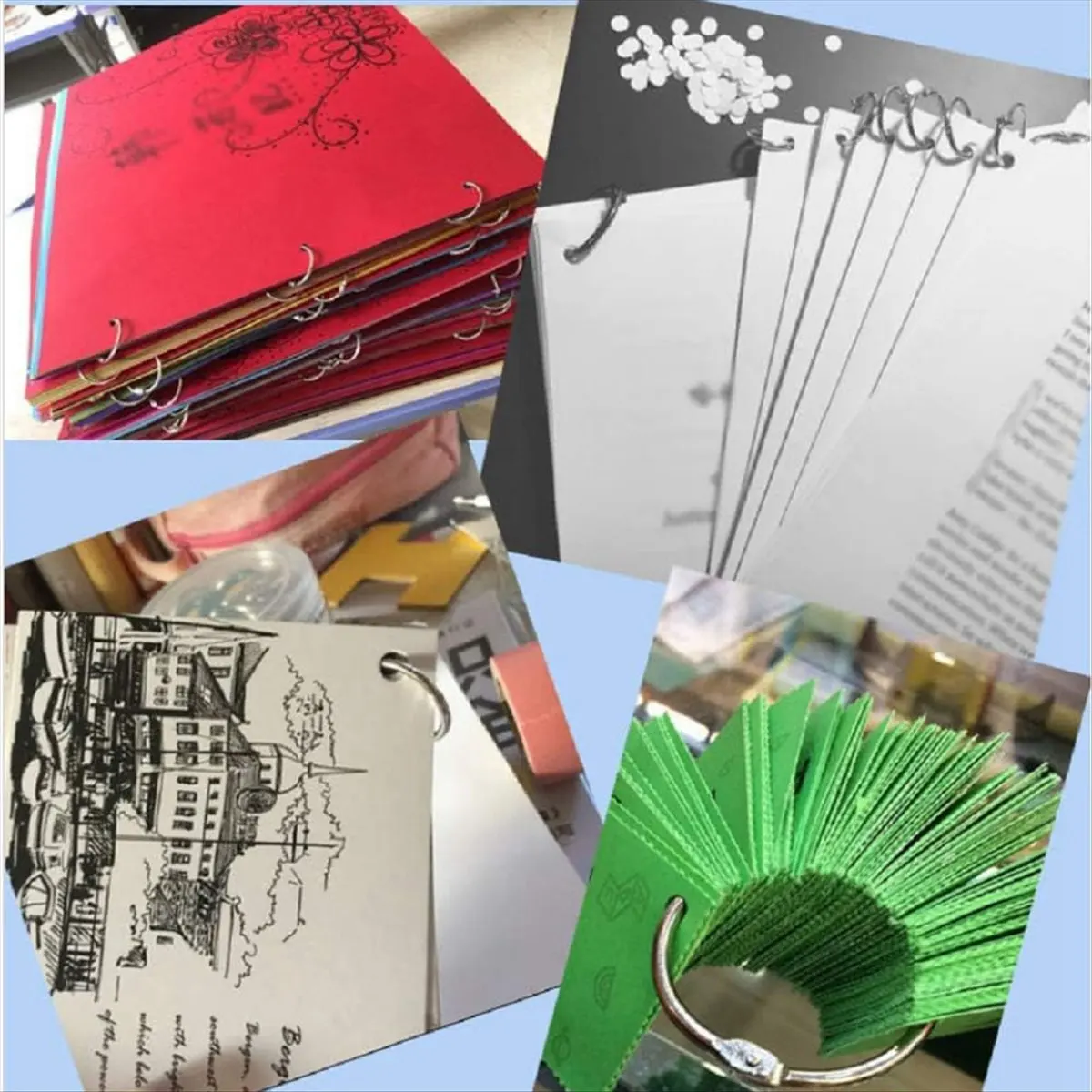 A56K 60 PCS Loose Leaf Binder Rings 1-Inch Office Book Rings, Plated Steel Binder Rings, Key Rings, Metal Book Rings