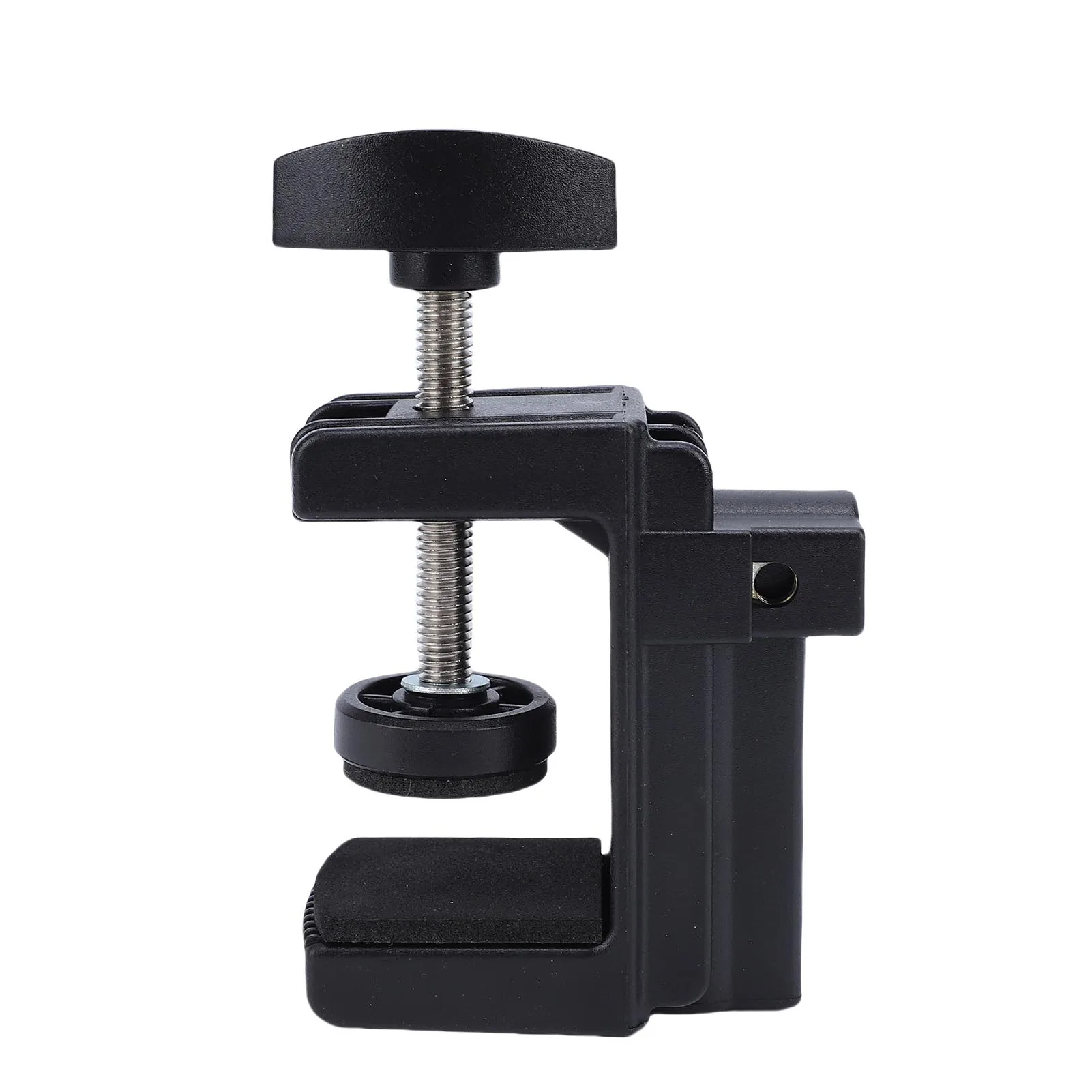 Desk Clamp 4cm Clamping 1.2cm and 1/4in Hole ABS Aluminum Alloy Cantilever Bracket Table Mount Clamp for Watching Video Live Str
