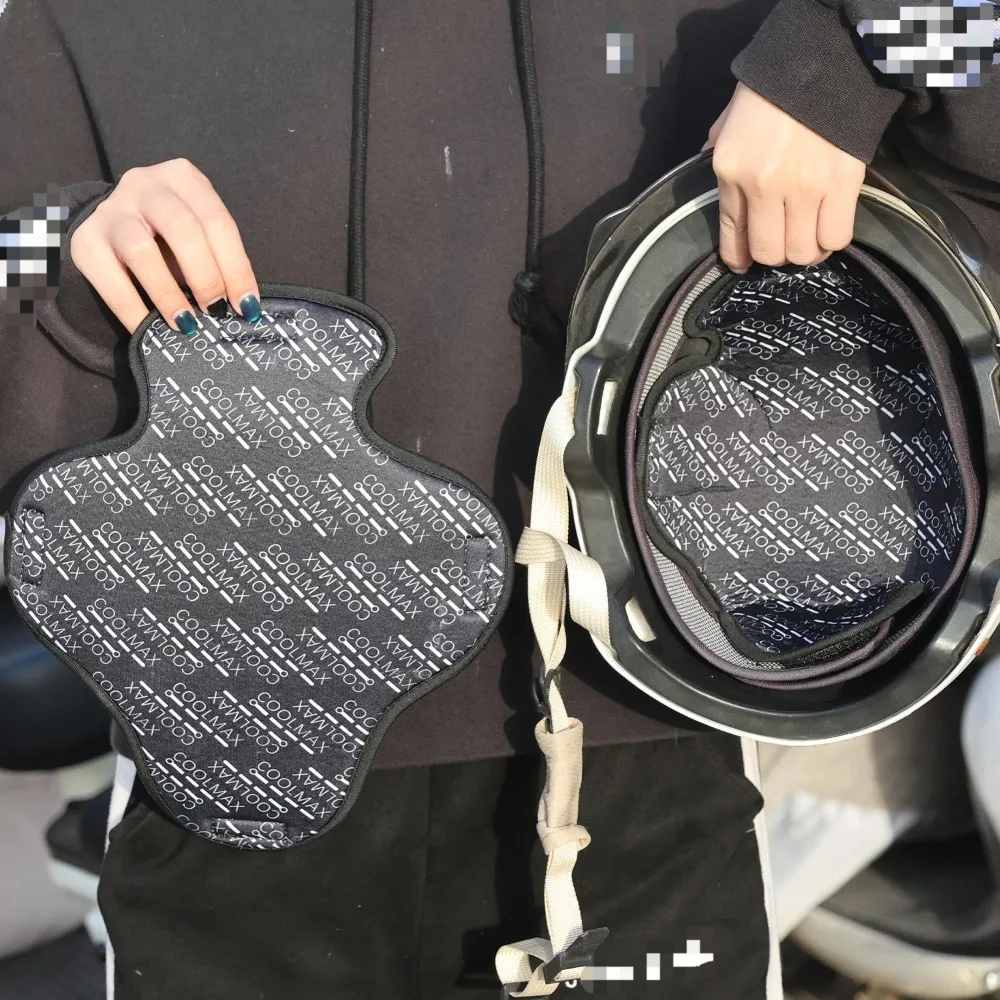 Breathable Helmet Inner Pad Buffer Sponge Lining Cap Moisture Wicking Shock Absorption Mat for Motorcycle Bike Cycling Biker