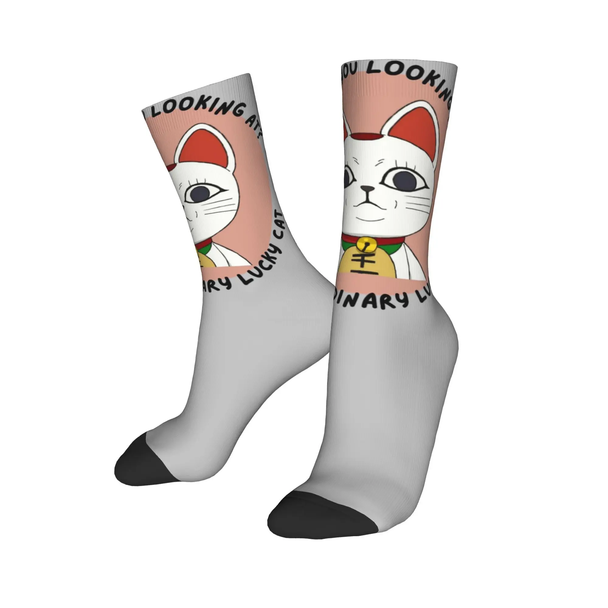 Skarpety DanDaDan, graficzne skarpety modowe, zimowe skarpety antypotne, miękkie skarpety do biegania dla par