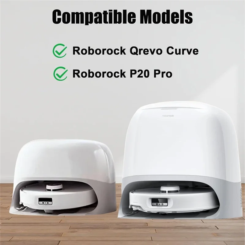

T99C-14 Pack Replacement Parts Kit For Roborock Qrevo Curve / P20 Pro Robot Vacuum Cleaner, HEPA Filters, Mop Pads,Dust Bags